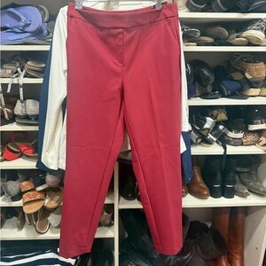 Counterparts Slim Stretch Ankle Pants in Deep Red